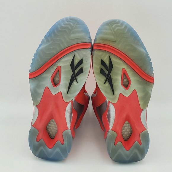 Reebok | Kamikaze 2 Mid | Red/Silver | 2013 | Size 8.5 - Picture 6 of 8